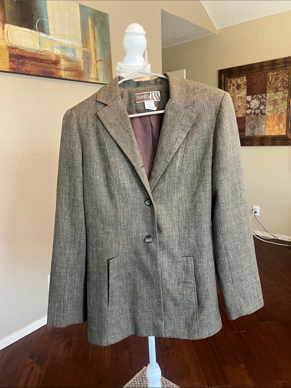 Banjul Taupe Brown Tailored Blazer